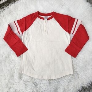 Hanna Andersson Retro Baseball long sleeve. Size 130 | US 8. NWOT.